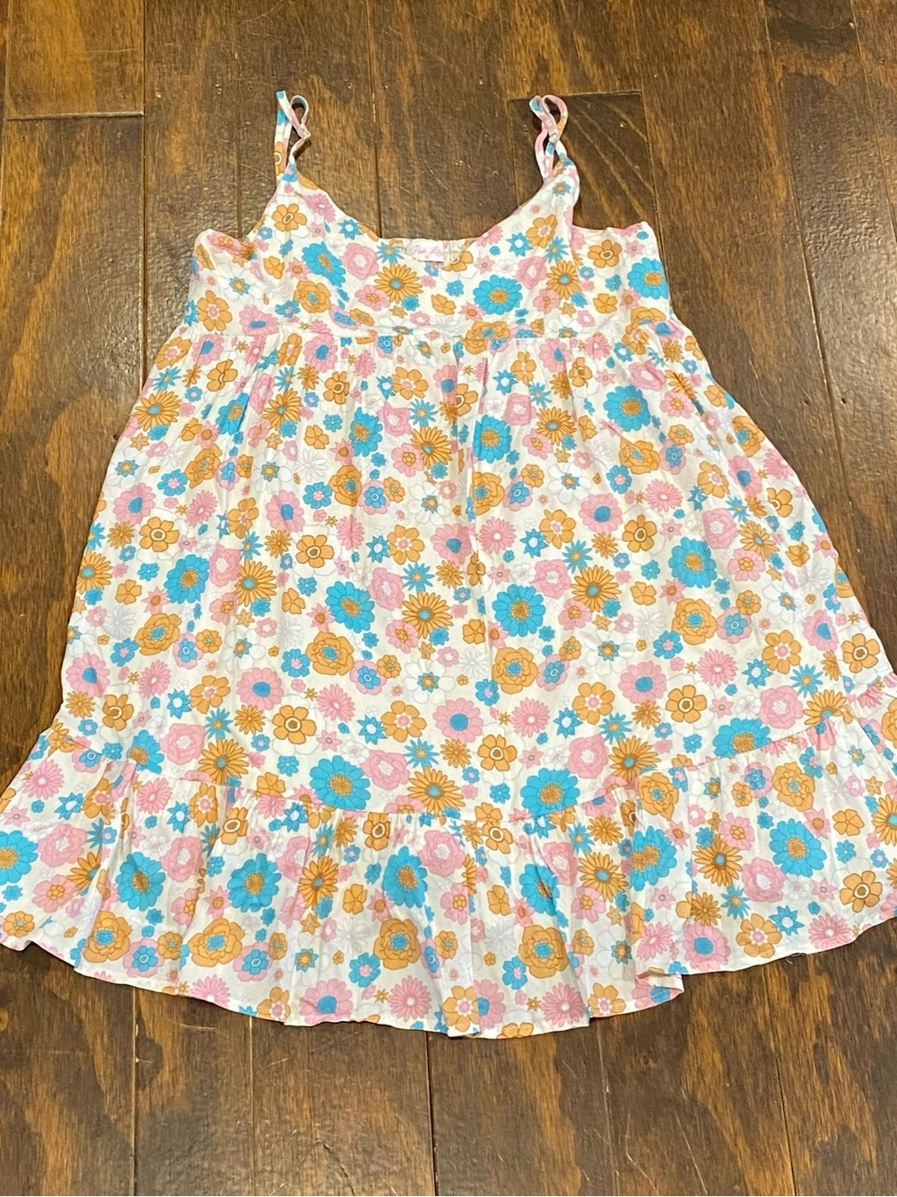 Keep Blooming Multicolor Floral Dress 💙💛💗